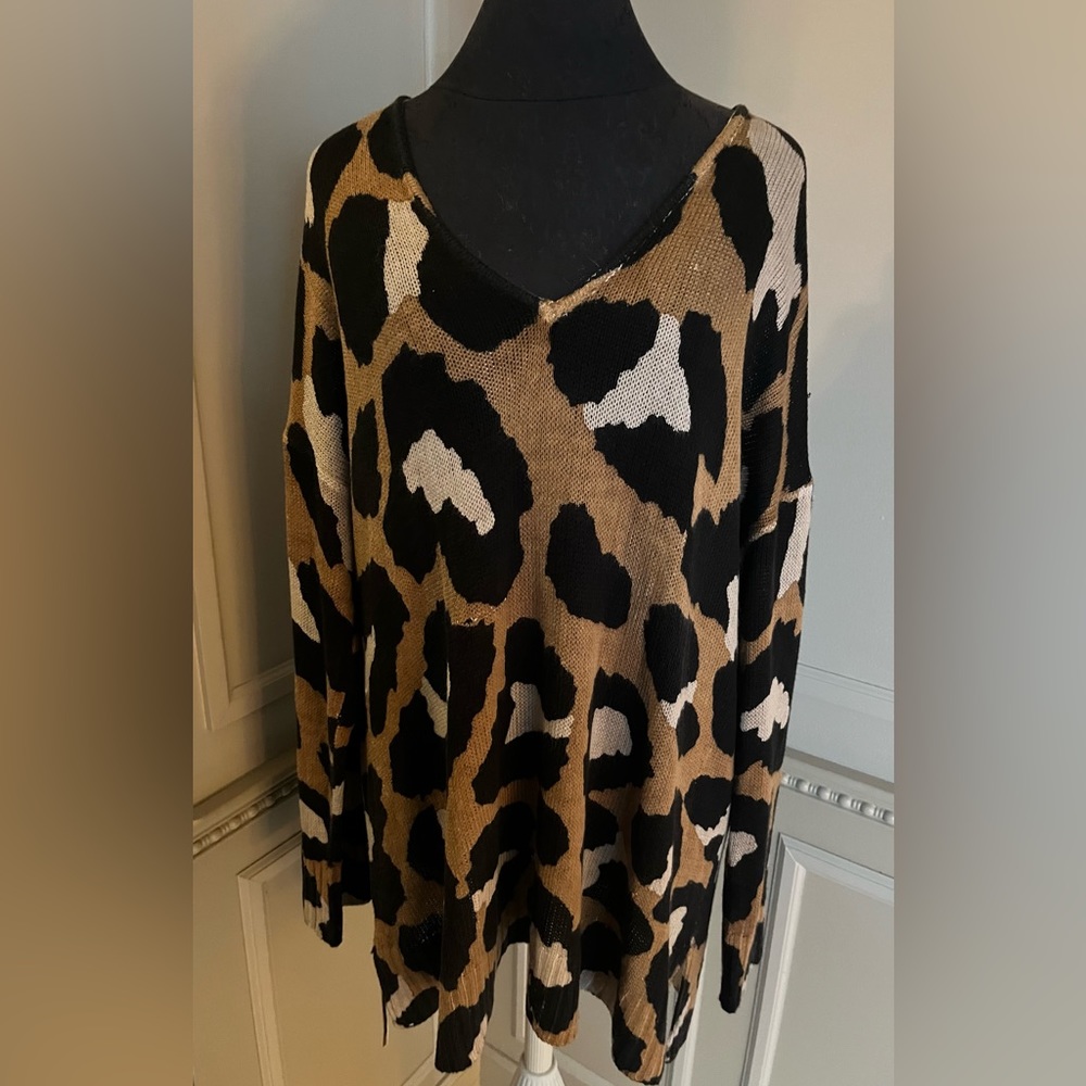 Show Me Your MuMu animal print sweater